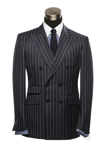 Duke of Clarence Navy Stripe Suit – Clarence Clottey London