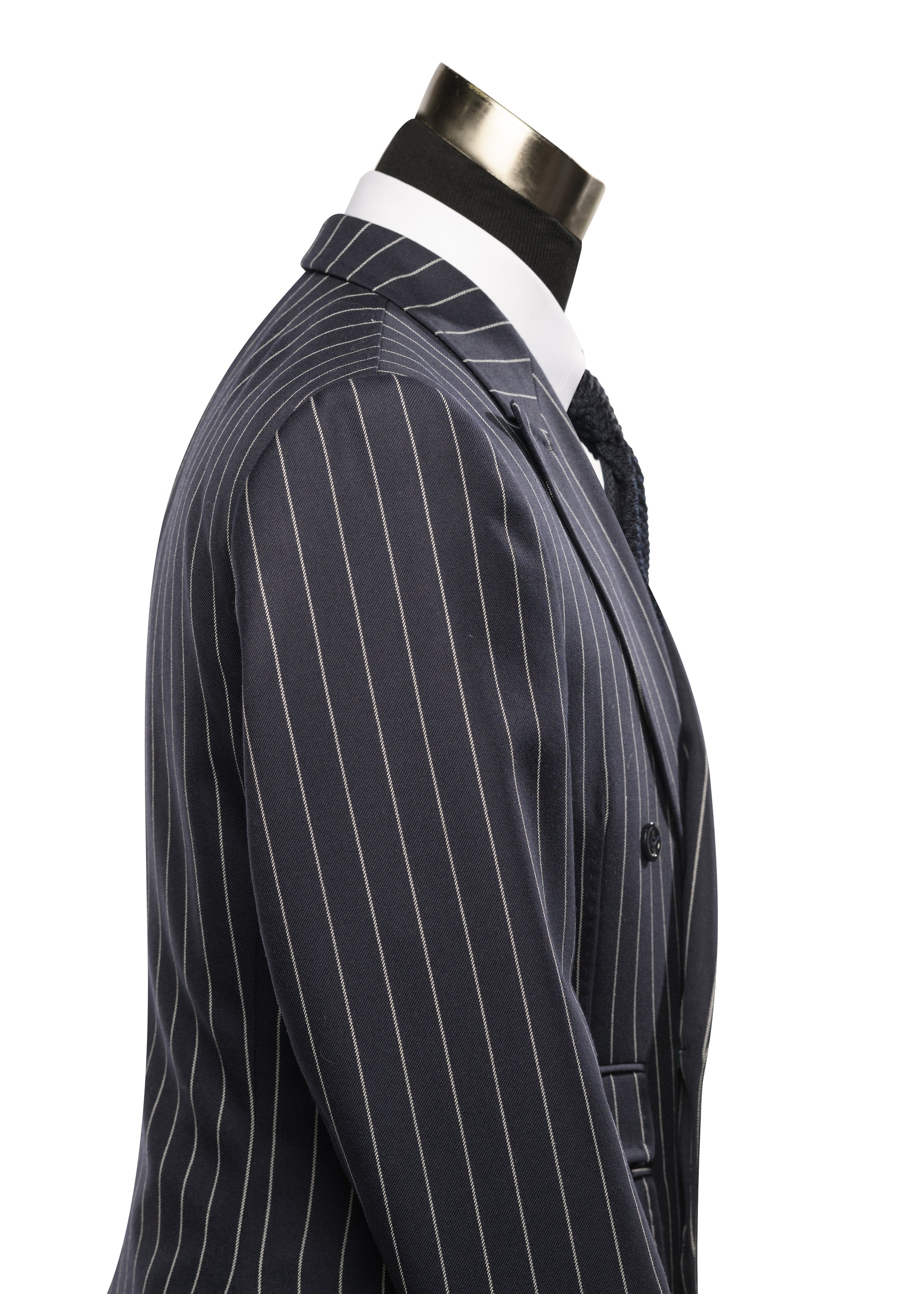 Duke of Clarence Navy Stripe Suit – Clarence Clottey London